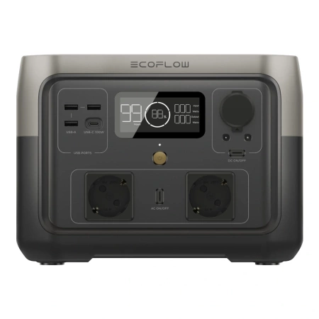 Zestaw: Stacja zasilania EcoFlow River 2 Max + panel fotowoltaiczny 160W