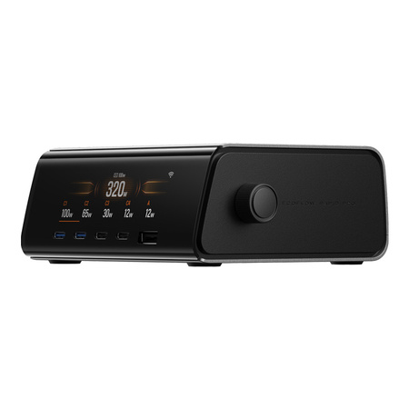 Stacja dokująca EcoFlow RAPID Pro 320W, 4xUSB-C, 1xUSB-A, GaN